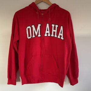 University Of Nebraska Omaha Mavericks New York Popular Unisex Sweatshirt M Red